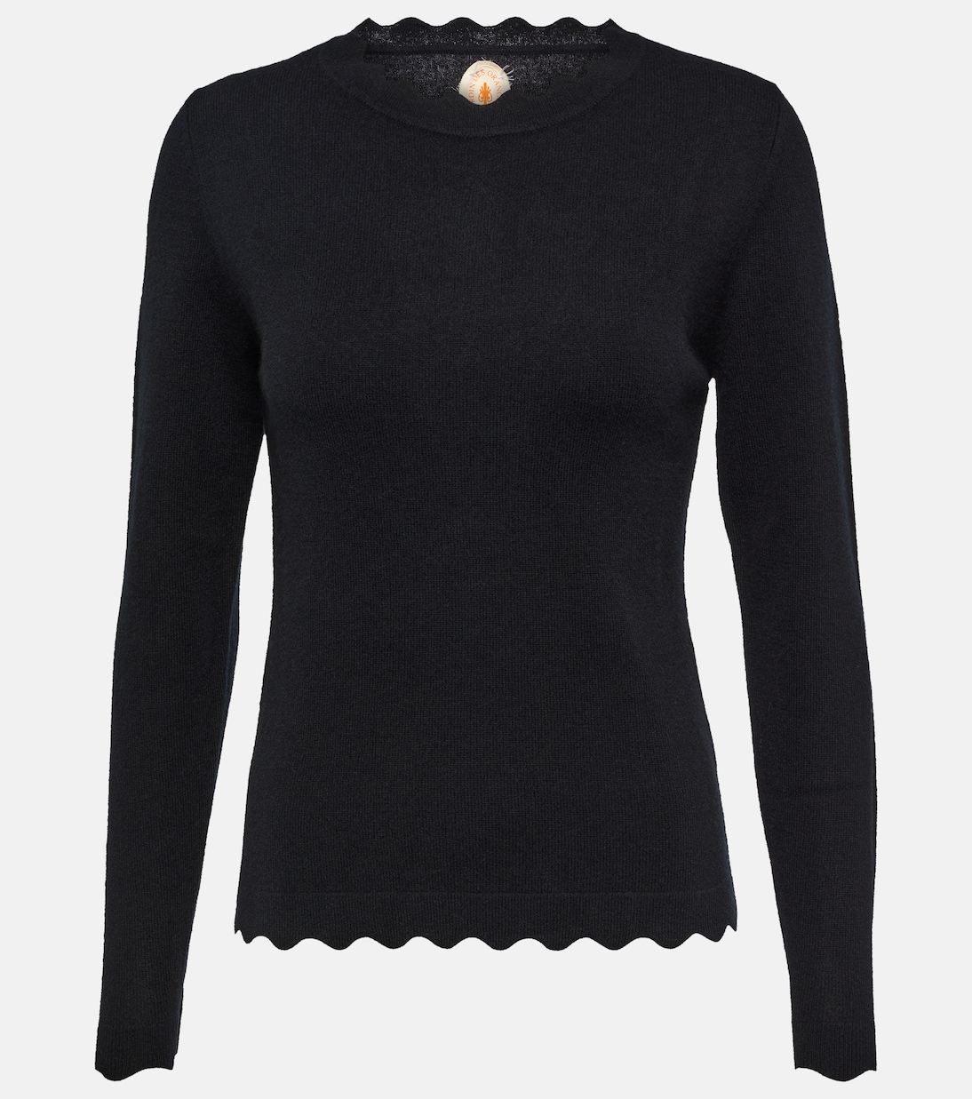 Scalloped wool and cashmere sweater | Jardin des Orangers
