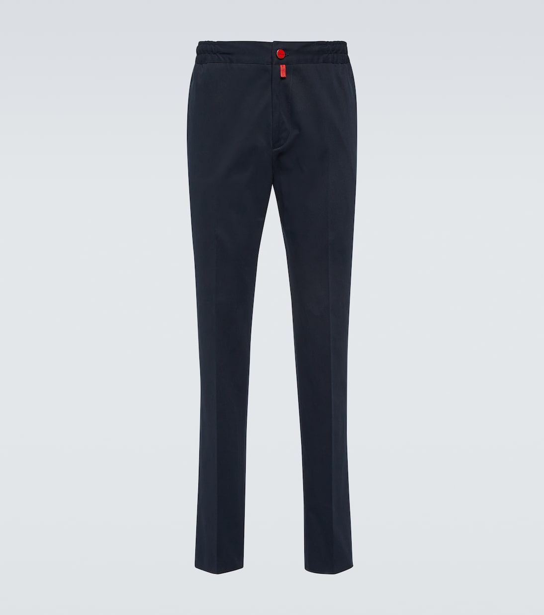 Pantalones rectos de jersey de algodón | Kiton