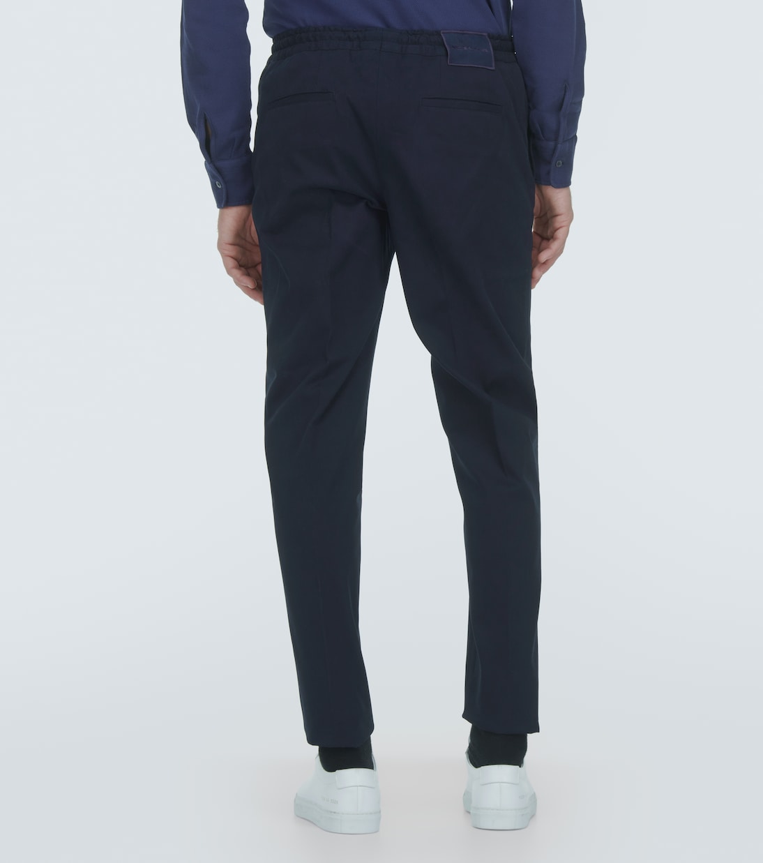 Pantalones rectos de jersey de algodón | Kiton
