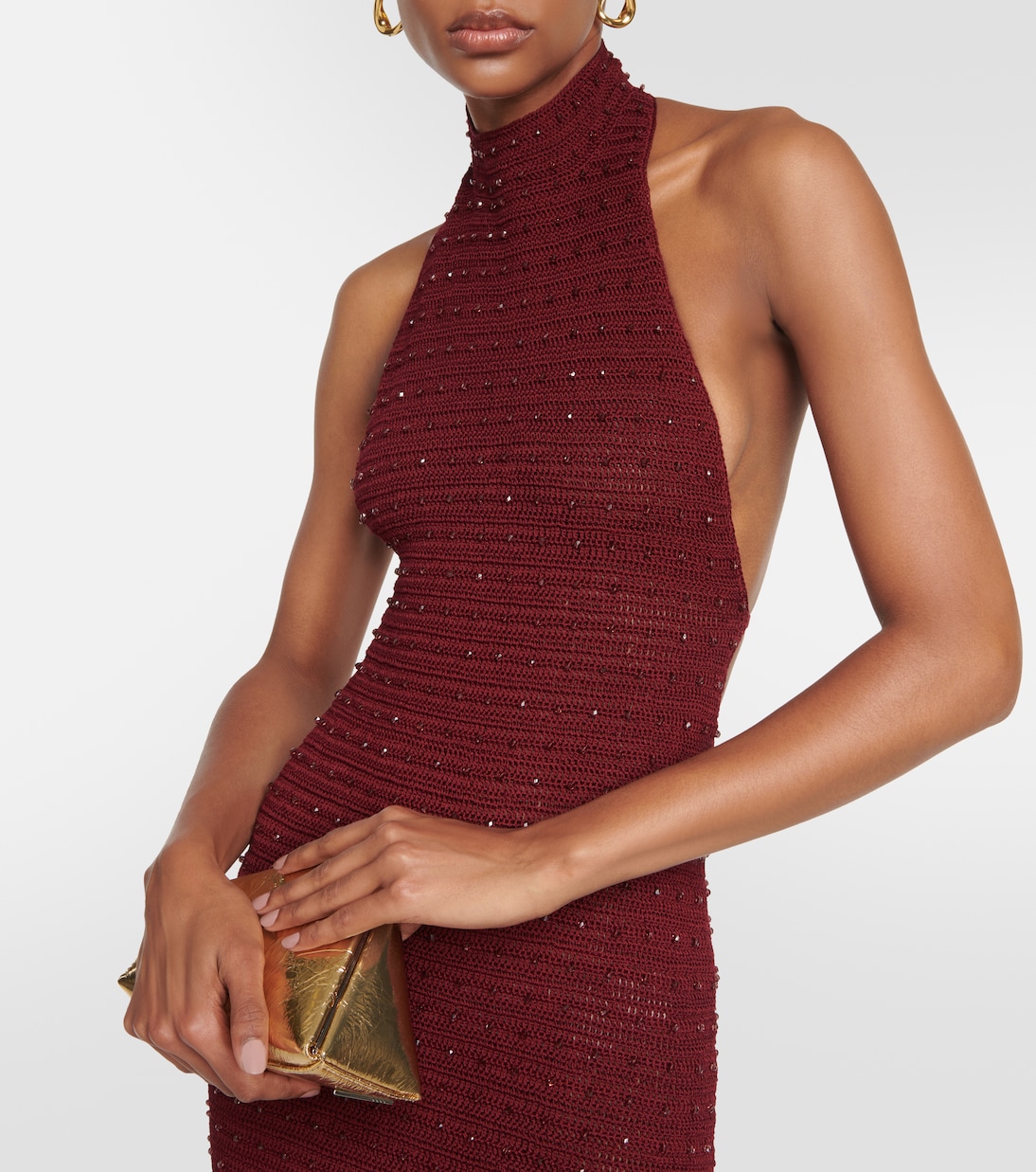 Vestido corto Pora con cuello halter | Aya Muse