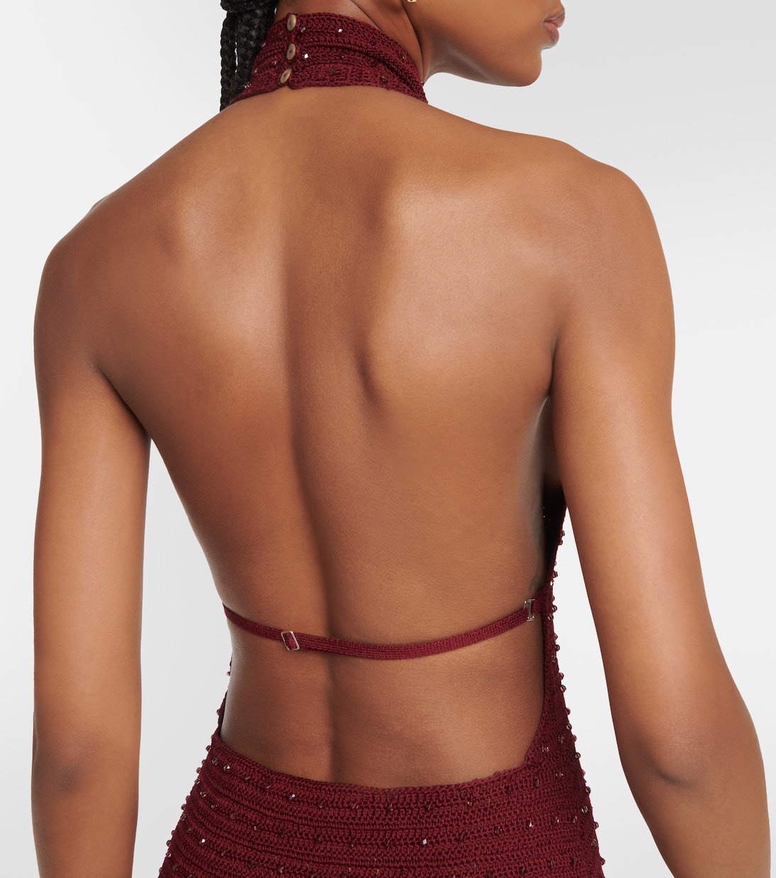 Vestido corto Pora con cuello halter | Aya Muse