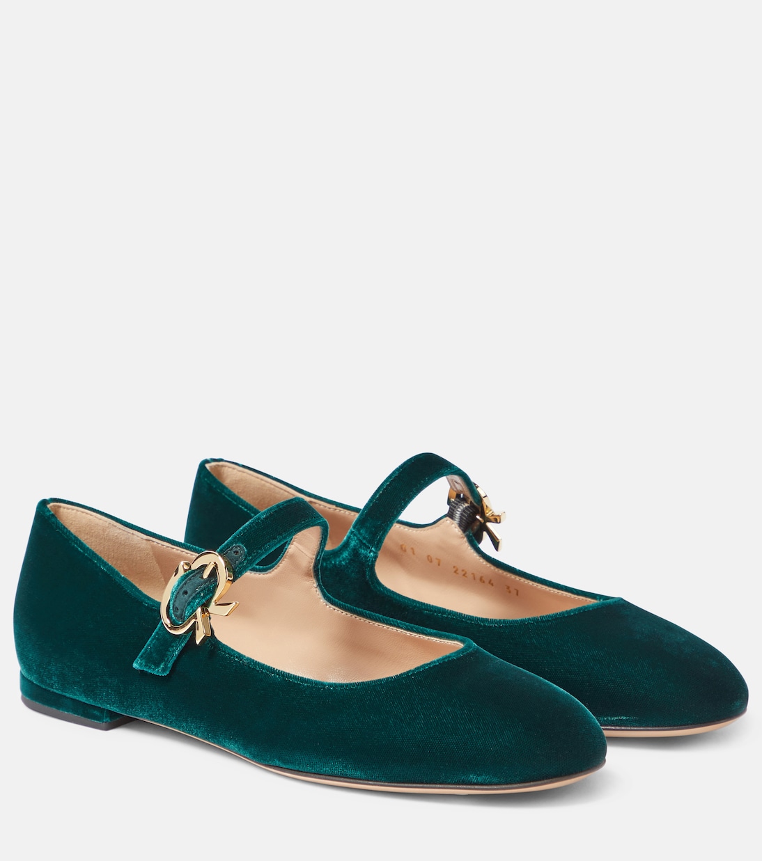 Ballerinas Mary Ribbon aus Samt | Gianvito Rossi