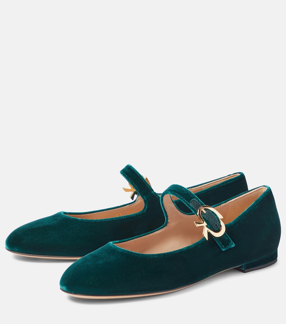 Ballerinas Mary Ribbon aus Samt | Gianvito Rossi