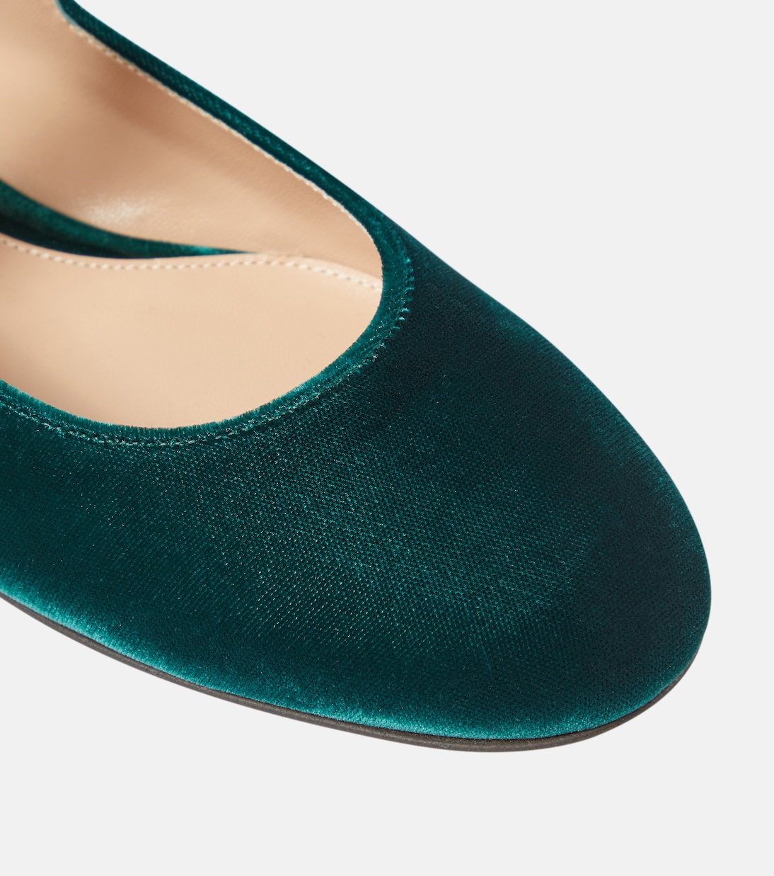 Ballerinas Mary Ribbon aus Samt | Gianvito Rossi