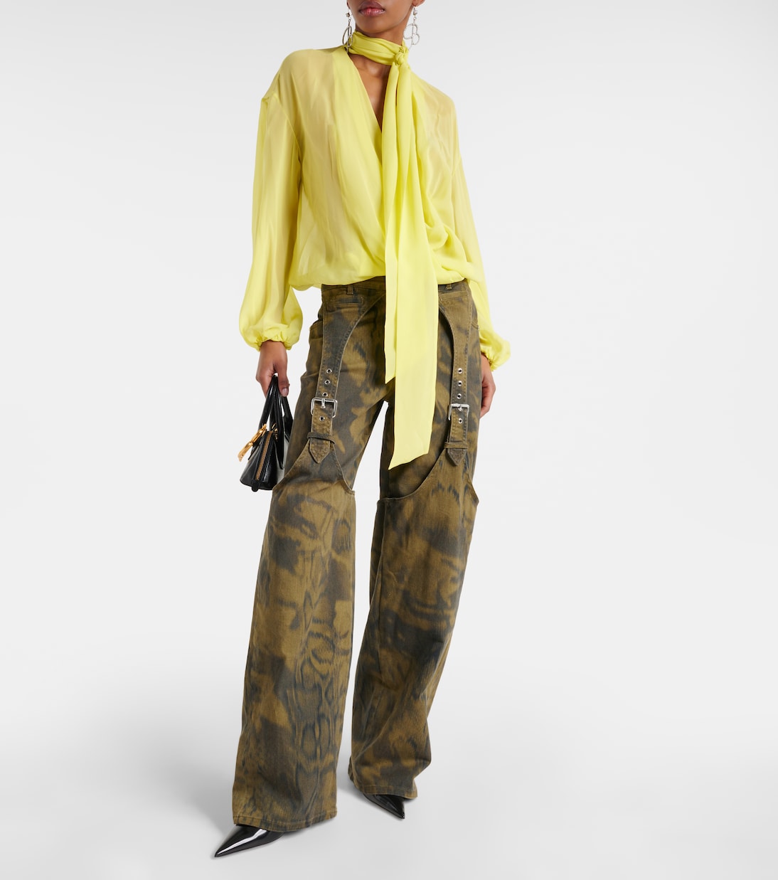 Weite Hose aus Denim | Blumarine