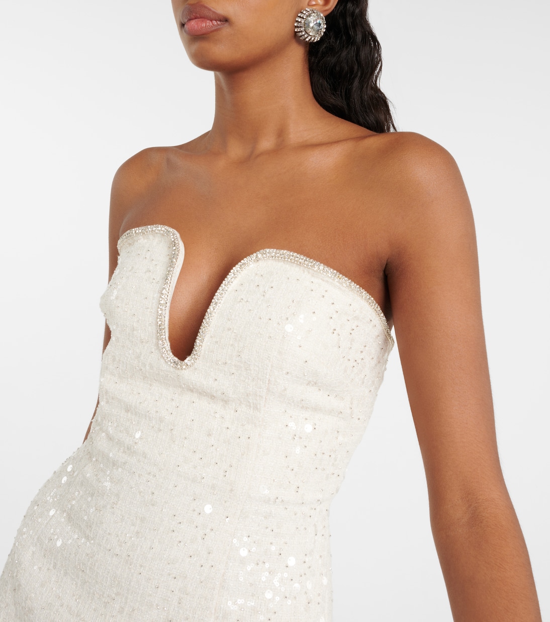 Robe midi de mariée à sequins | Self-Portrait