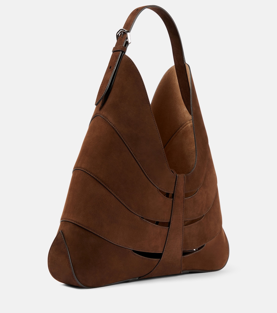 Borsa a spalla Delta in suede | Alaïa