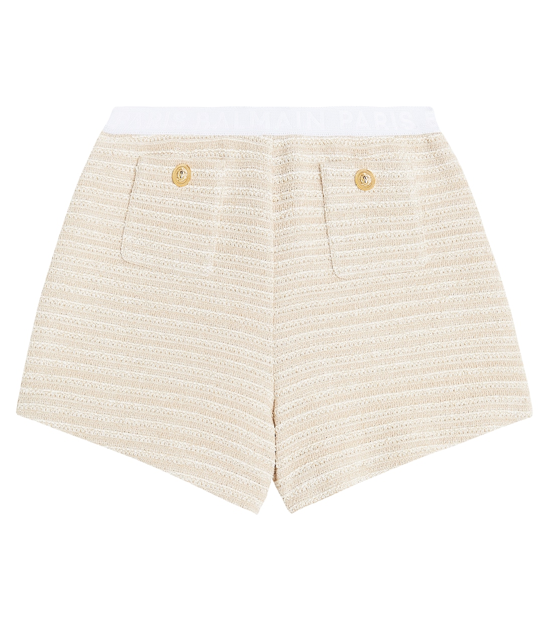 Shorts de punto de mezcla de algodón | Balmain Kids