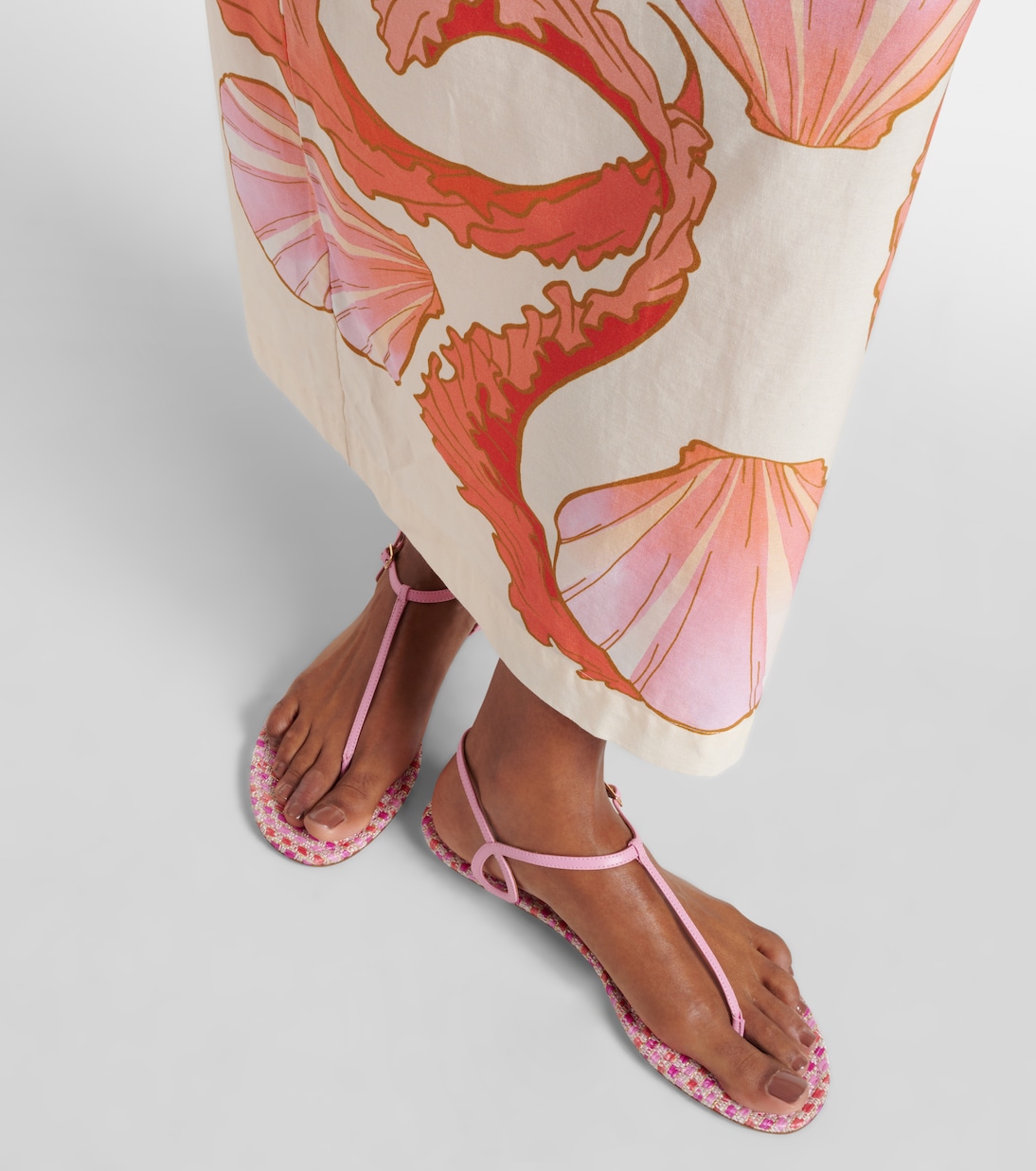 Sandali infradito Almost Bare in pelle | Aquazzura