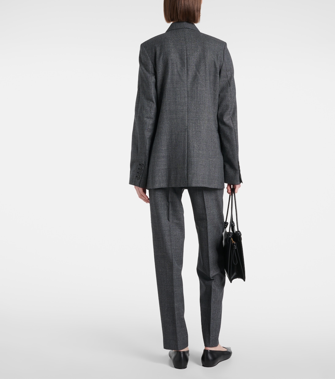 Blazer cruzado de mezcla de lana | Toteme
