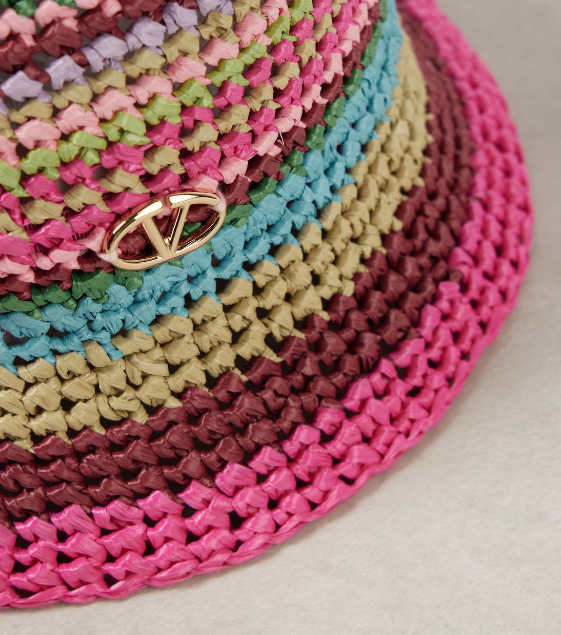 Sombrero de pescador VLogo Signature de croché | Valentino