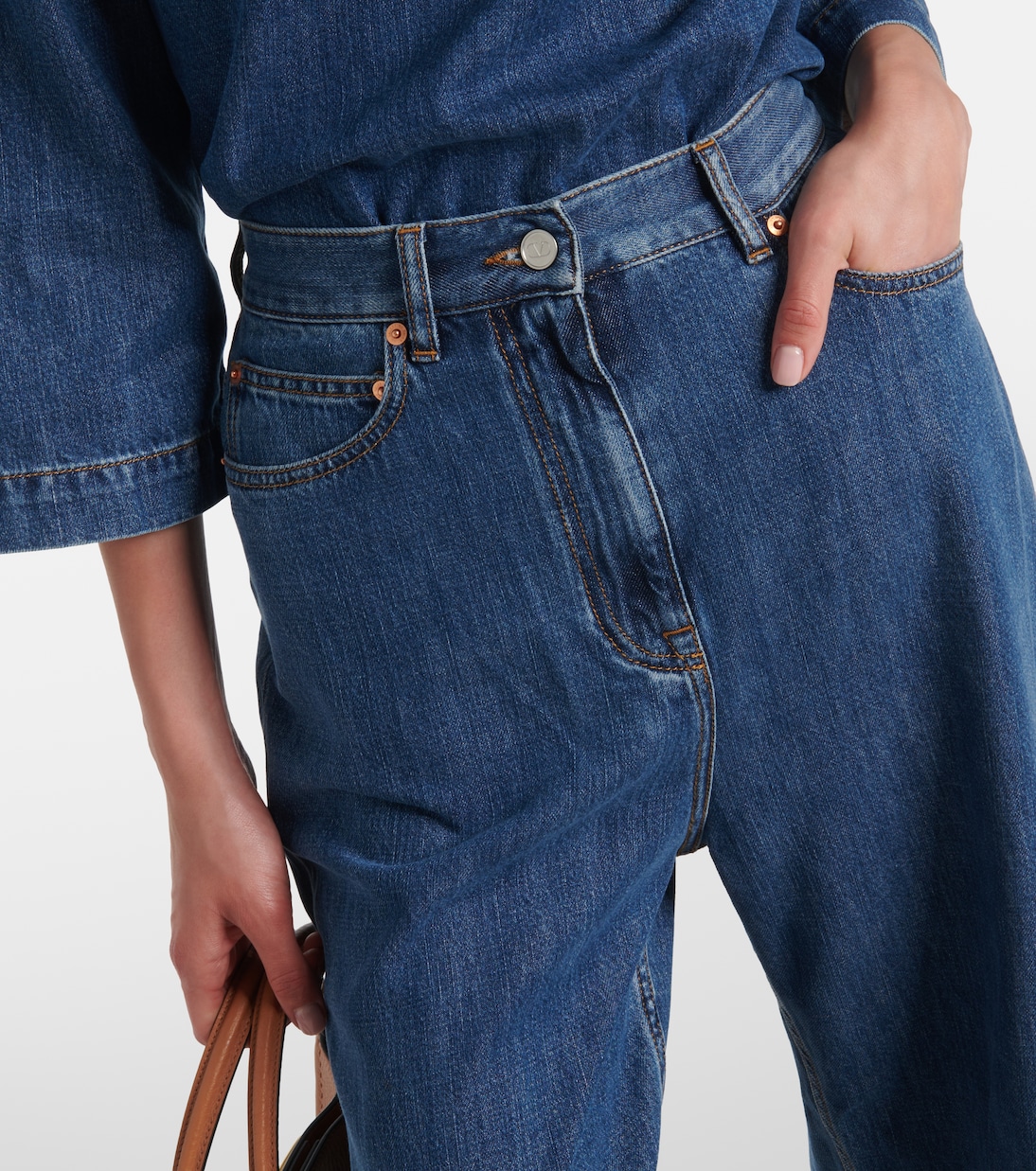 Jean ample à taille haute | Valentino