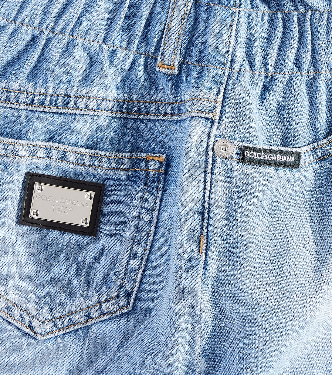 Falda de denim con logo | Dolce&Gabbana Kids
