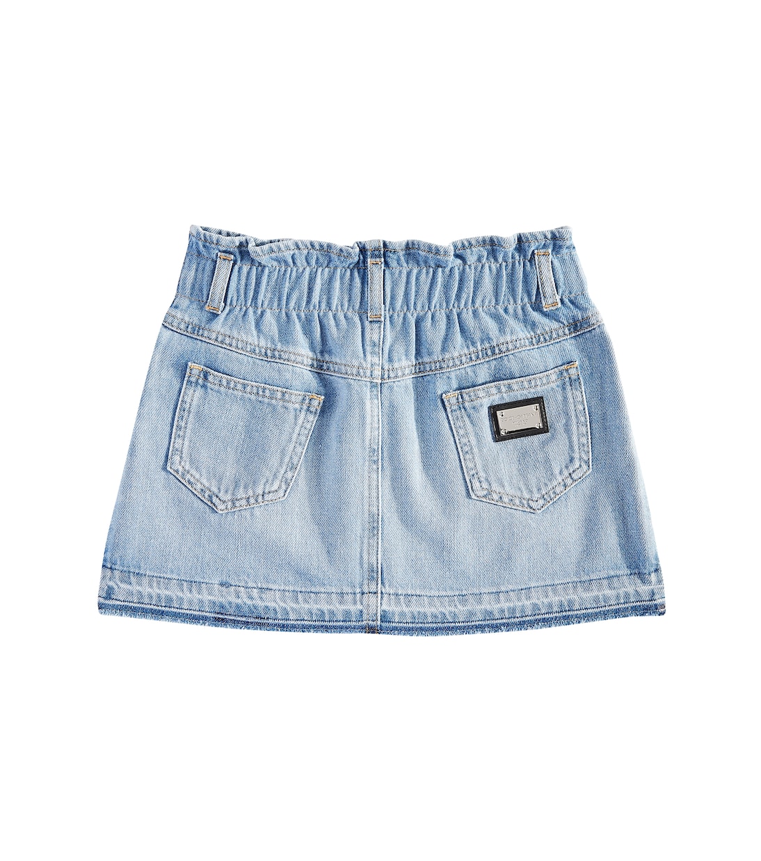 Falda de denim con logo | Dolce&Gabbana Kids