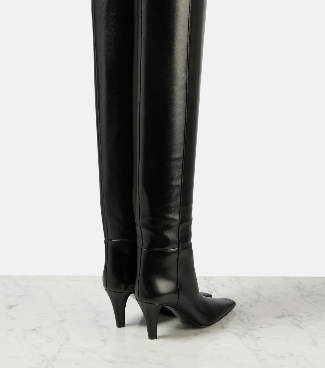 Bottes Jill 75 en cuir | Saint Laurent