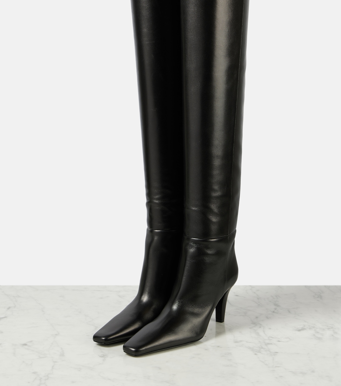 Bottes Jill 75 en cuir | Saint Laurent