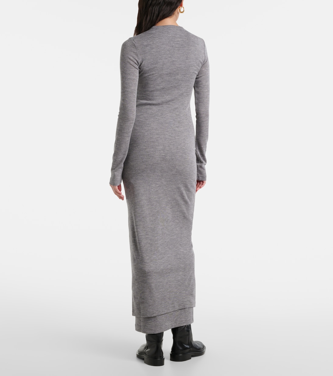 Abito midi in lana vergine | Jil Sander