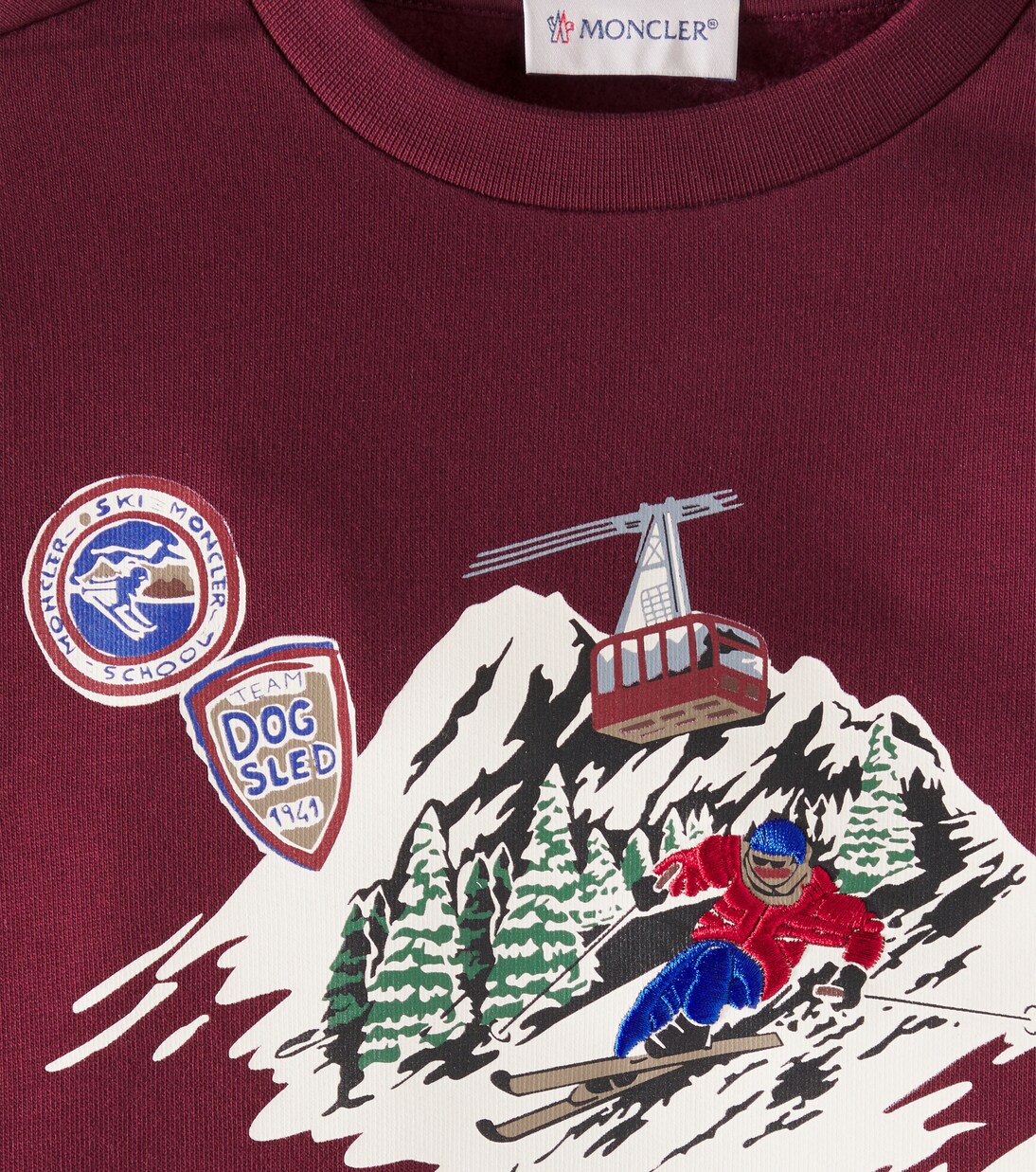 Sudadera de jersey de algodón con logo | Moncler Enfant