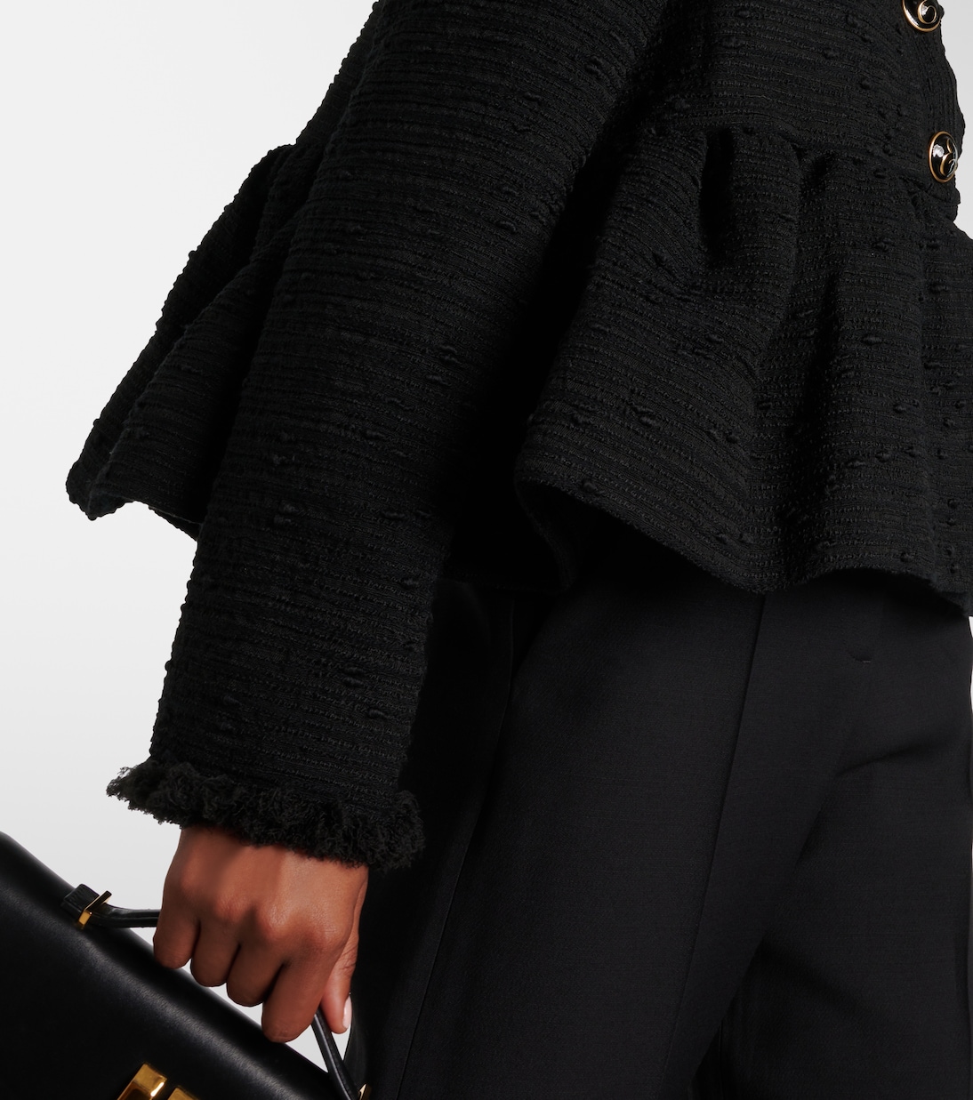 Cropped-Jacke aus Tweed | Erdem