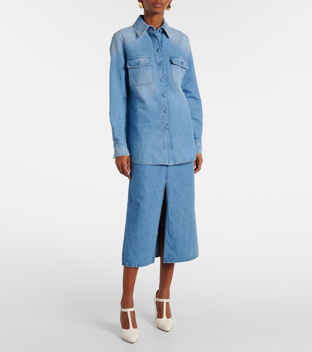 Camisa John Austin de denim | Gabriela Hearst