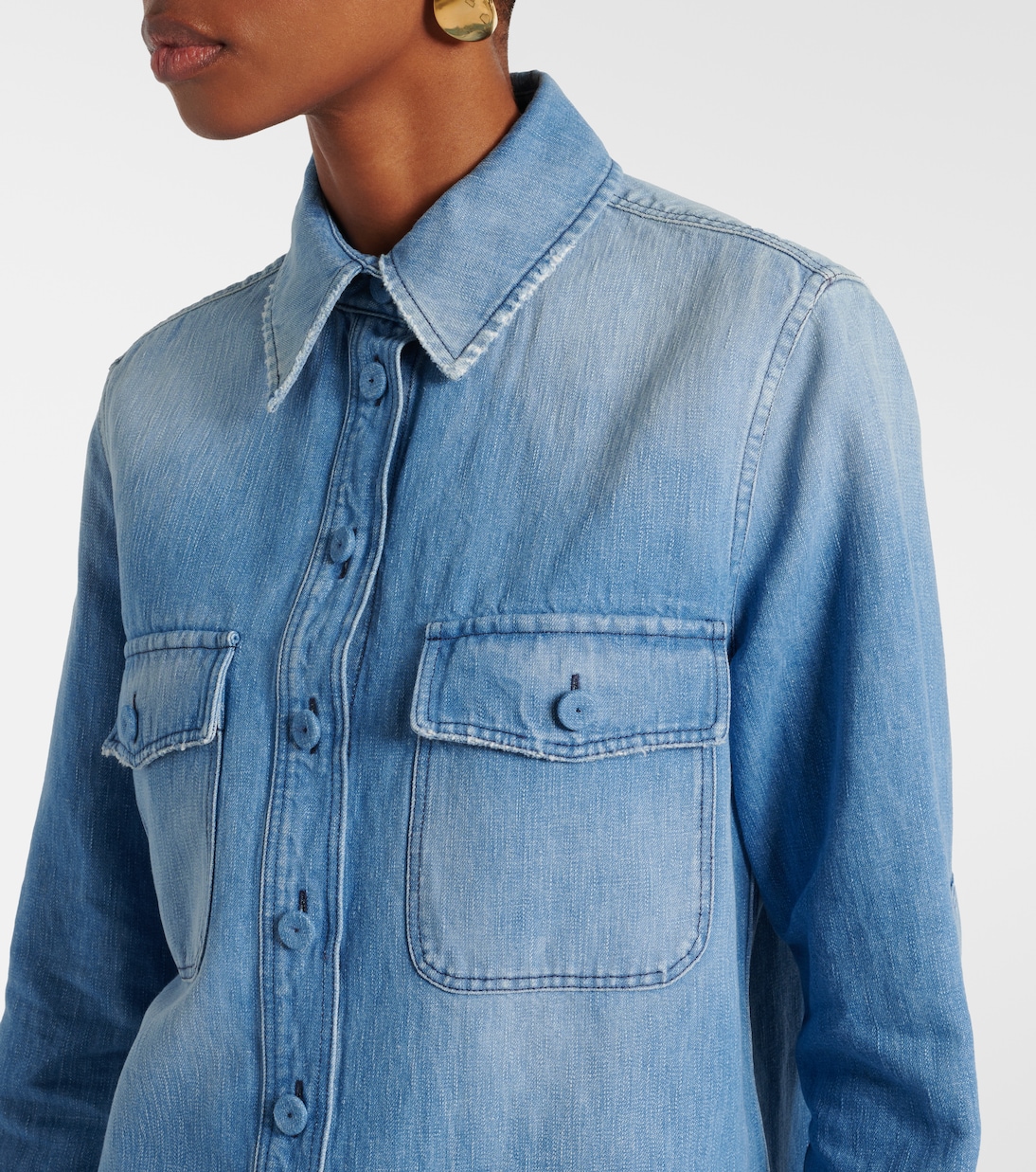 Camisa John Austin de denim | Gabriela Hearst