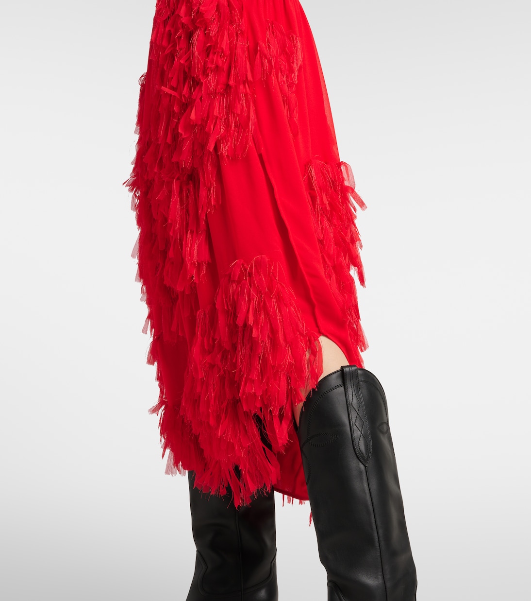 Gonna midi in chiffon | Xu Zhi