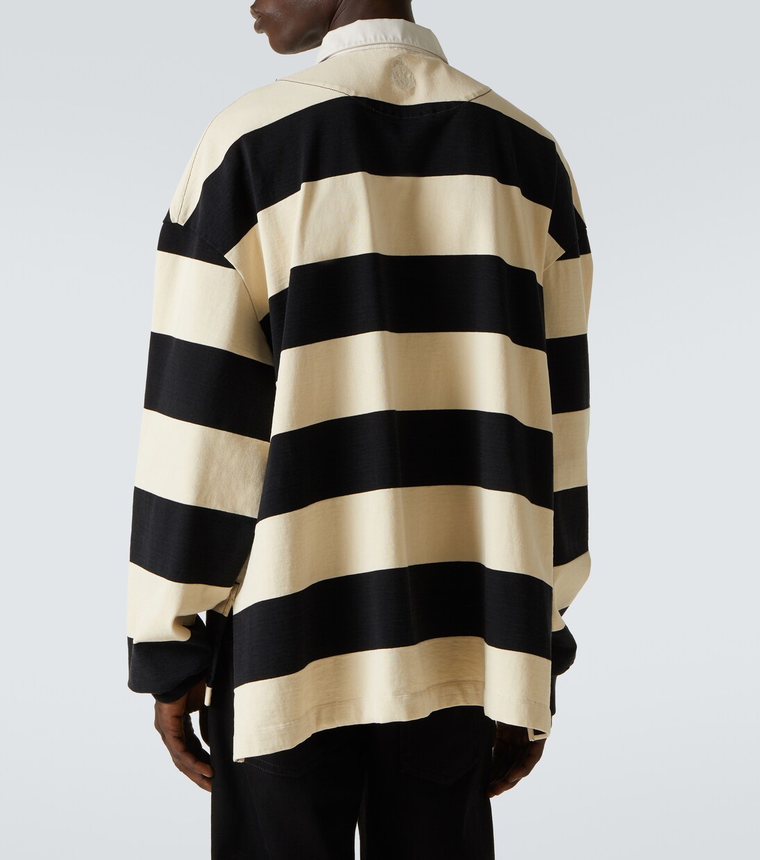 Polo oversize in cotone a righe | McQueen
