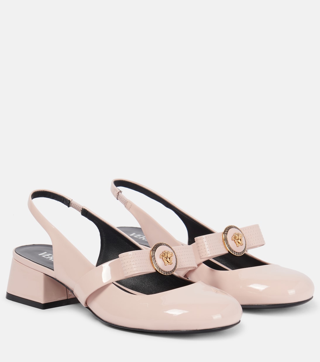 Escarpins Gianni Ribbon en cuir verni | Versace