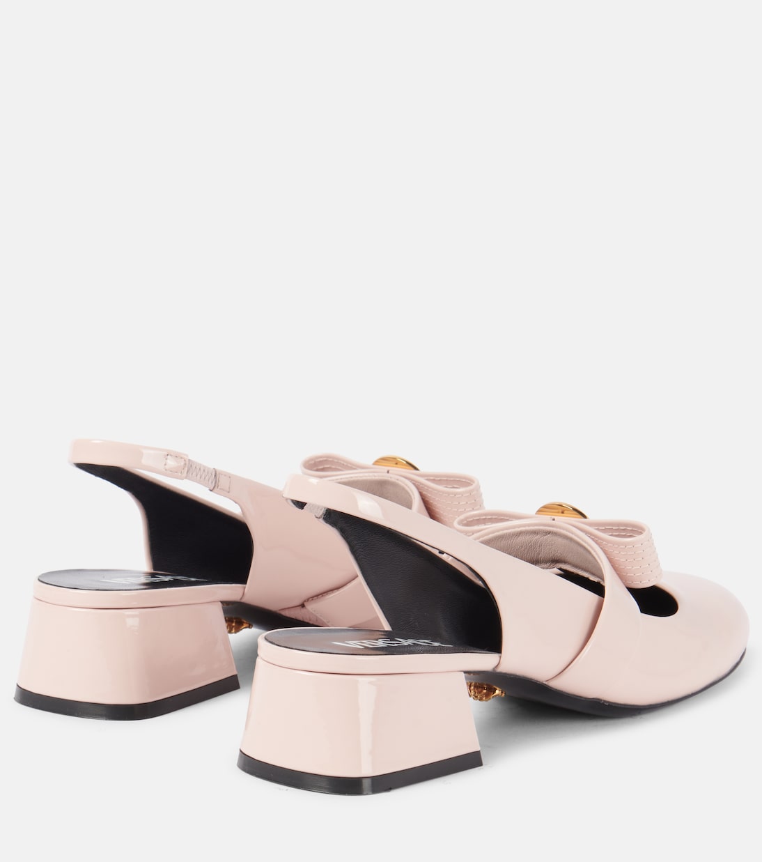 Escarpins Gianni Ribbon en cuir verni | Versace