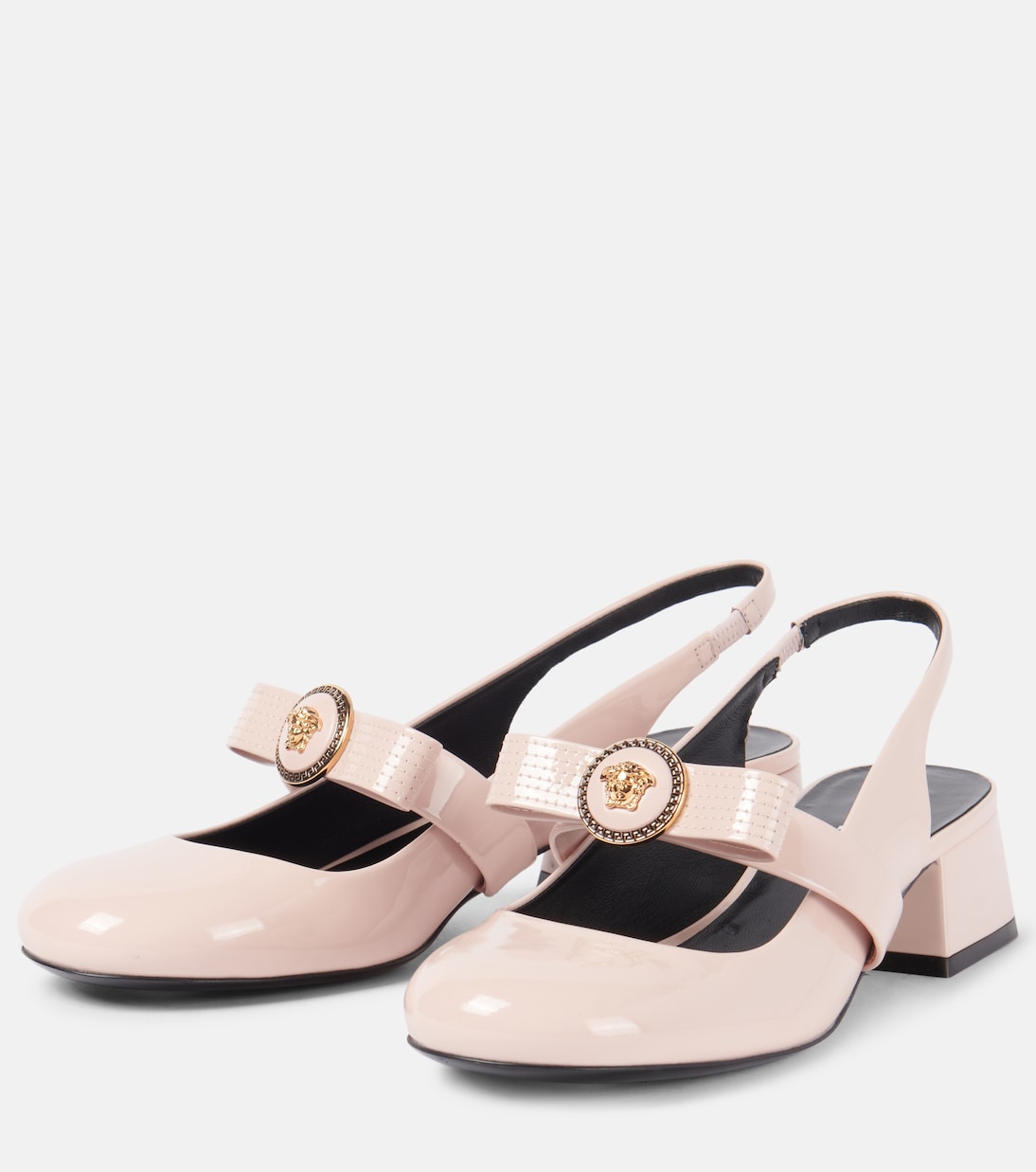 Escarpins Gianni Ribbon en cuir verni | Versace