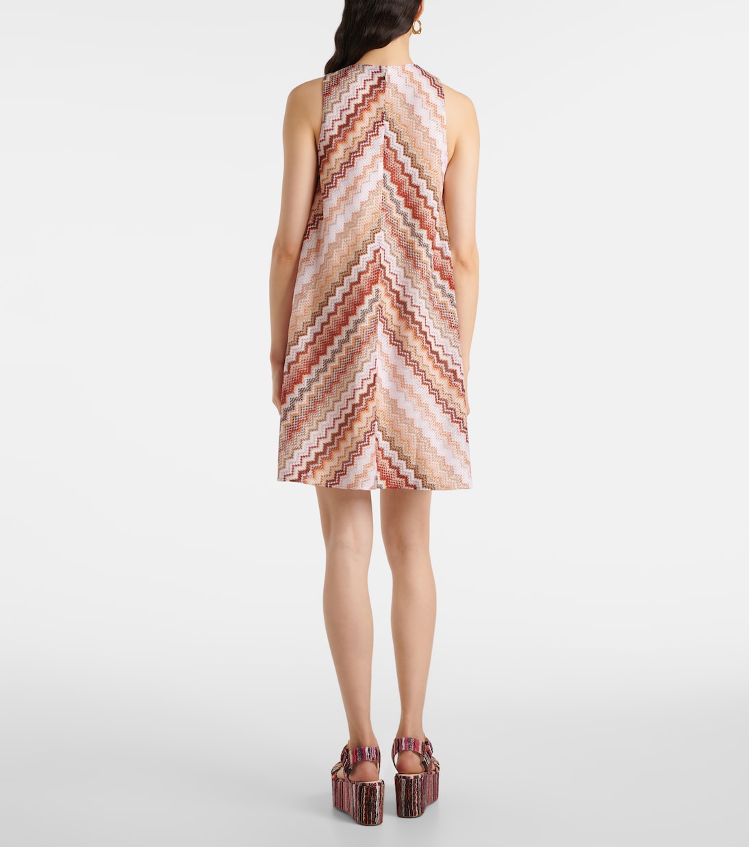 Abito corto in maglia a zig-zag | Missoni