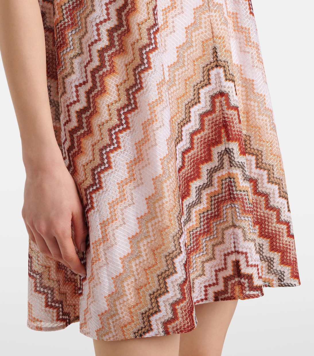 Abito corto in maglia a zig-zag | Missoni