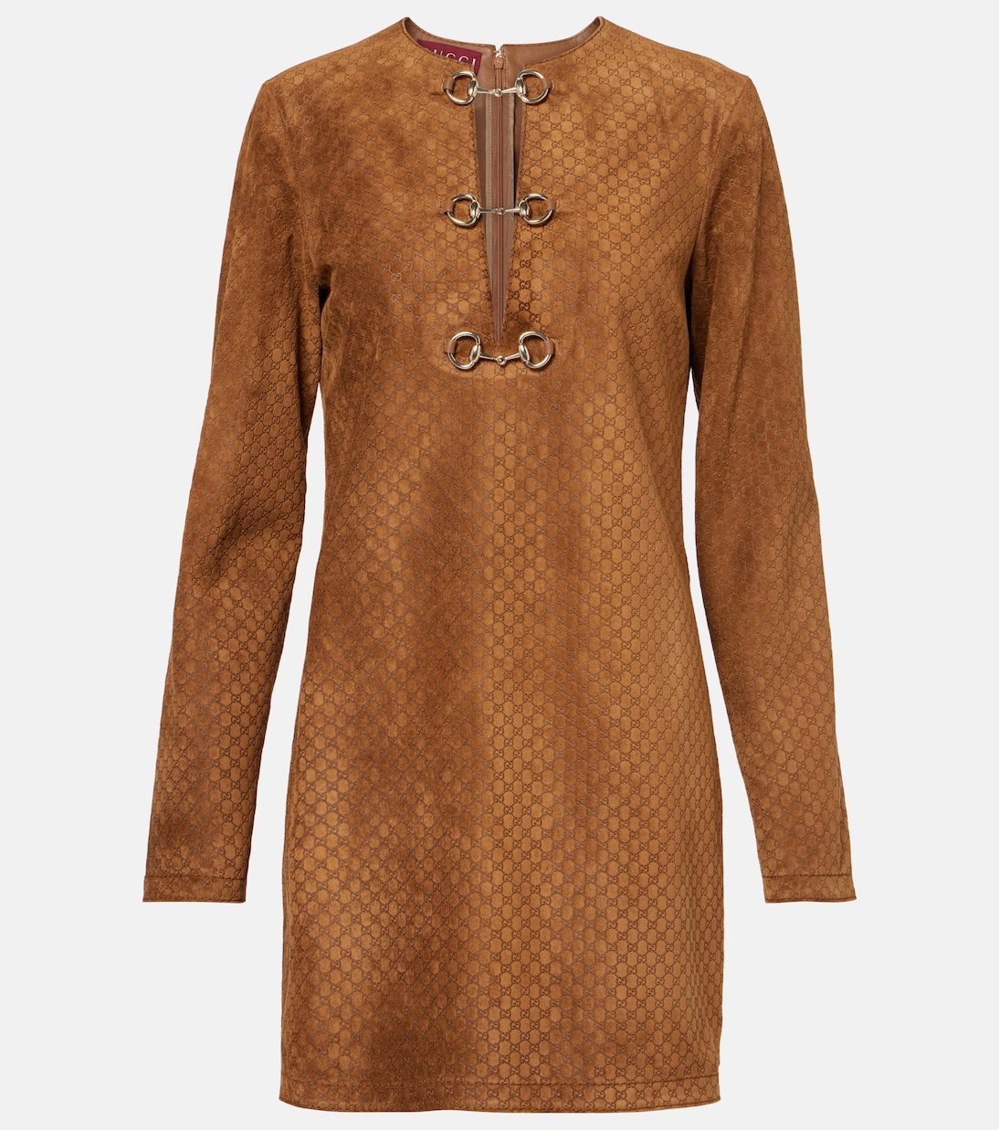 GG Horsebit suede minidress | Gucci