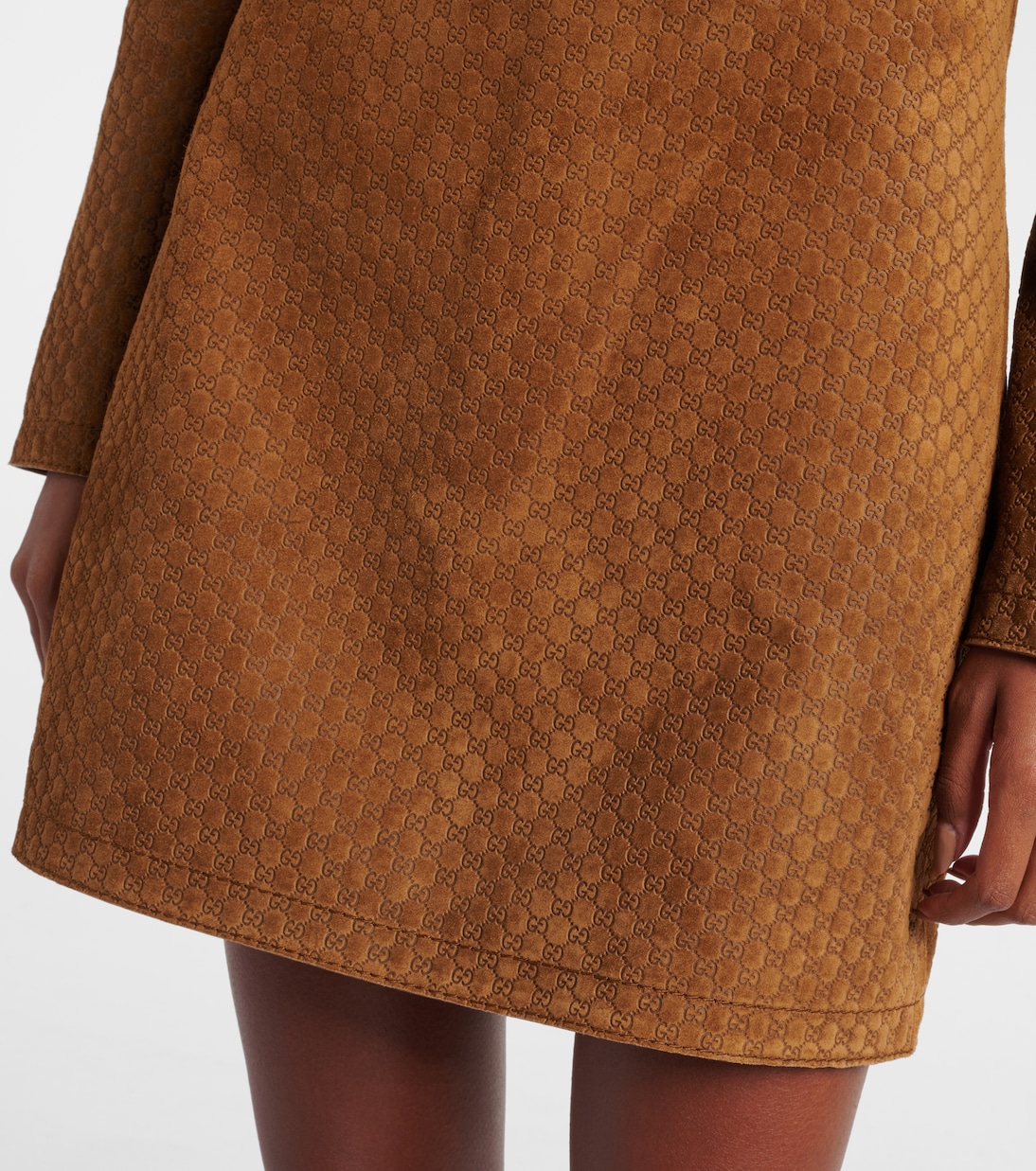 GG Horsebit suede minidress | Gucci