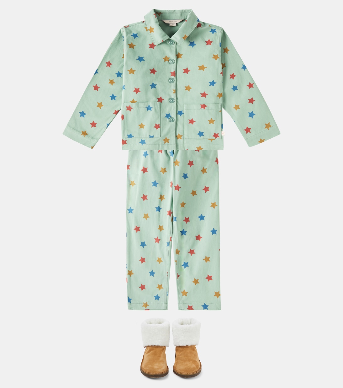 Pantalon Fen imprimé en coton | Konges Sløjd