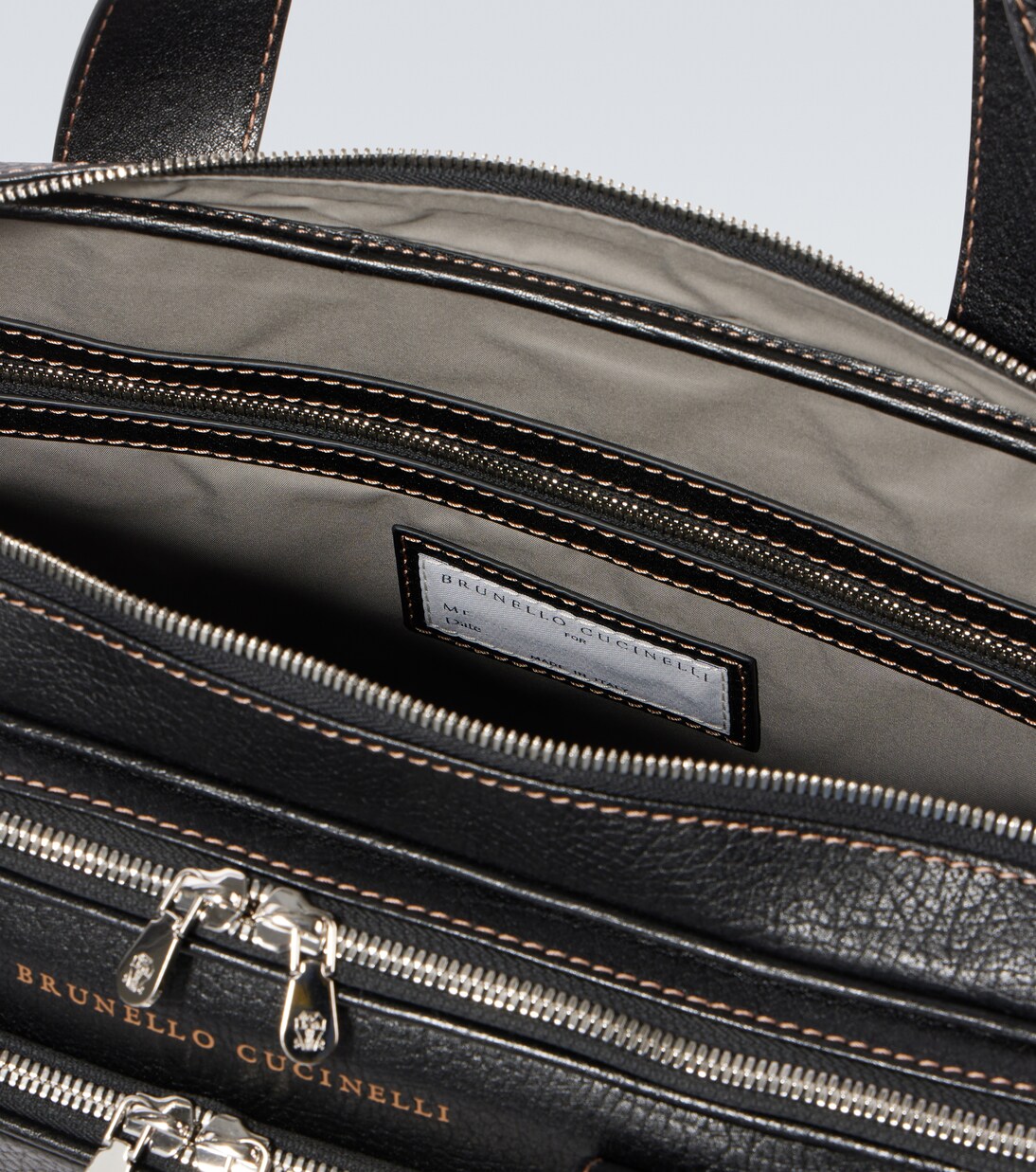 Leather briefcase | Brunello Cucinelli