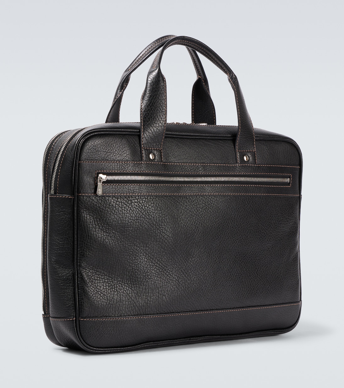 Leather briefcase | Brunello Cucinelli
