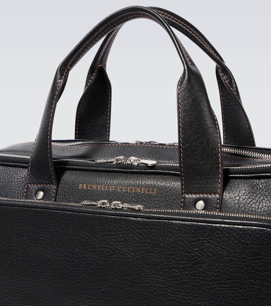 Leather briefcase | Brunello Cucinelli