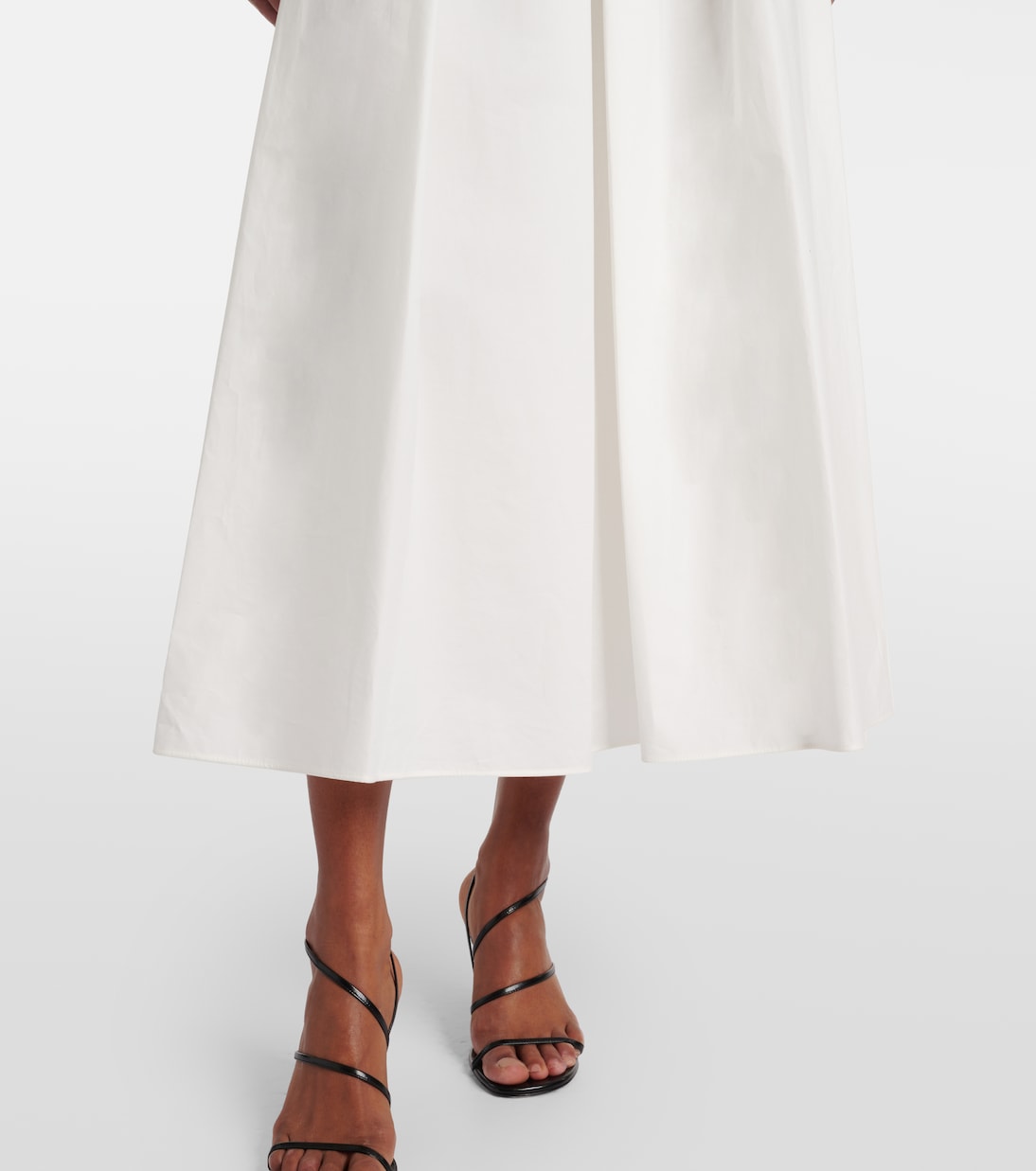 Gonna midi in popeline di cotone | Elie Saab