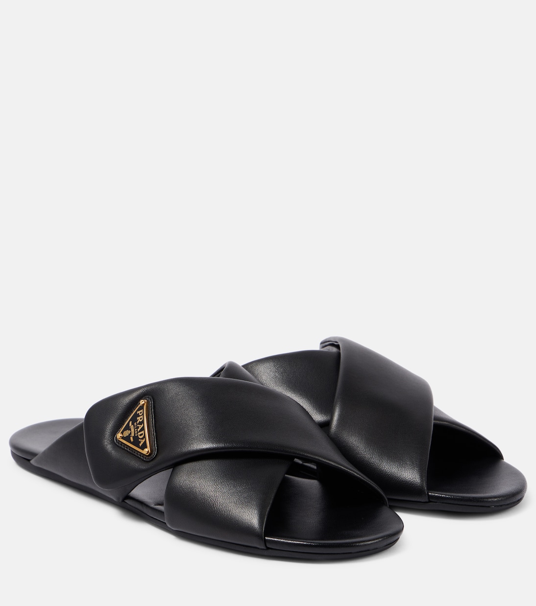 Scarpe in pelle PRADA con logo, stile giovane e moderno