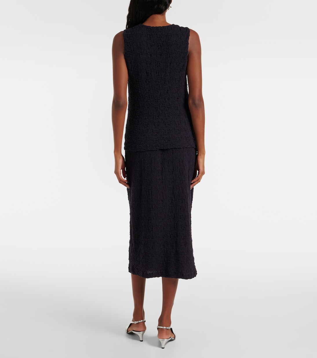Top in misto cotone a punto smock | Vince