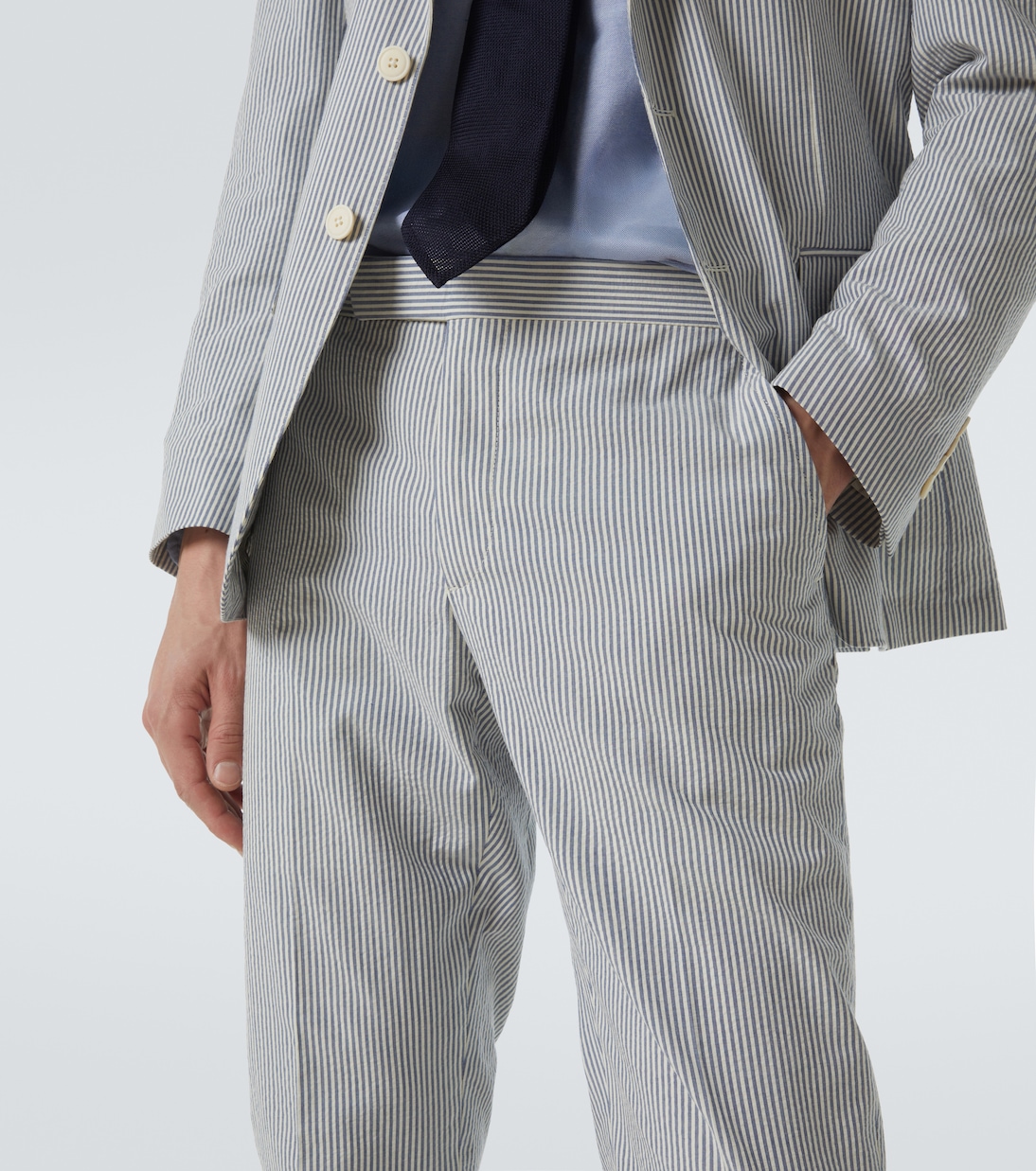 Pantalon de costume rayé en coton | Polo Ralph Lauren
