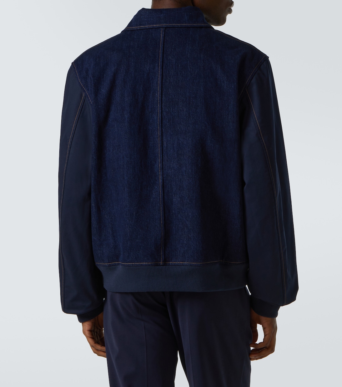Logo embroidered denim jacket | Wales Bonner