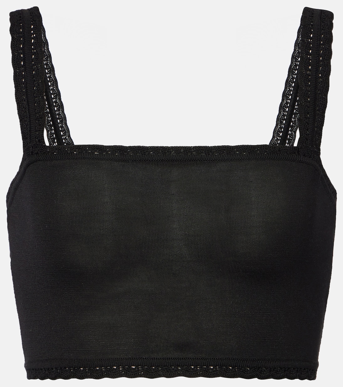 Top cropped in maglia di seta | Dolce&Gabbana