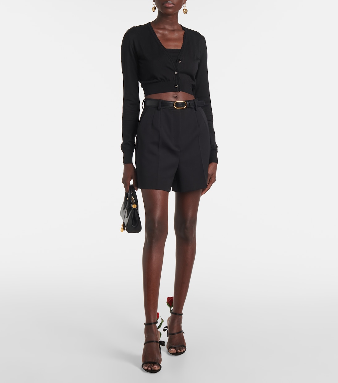 Top cropped in maglia di seta | Dolce&Gabbana