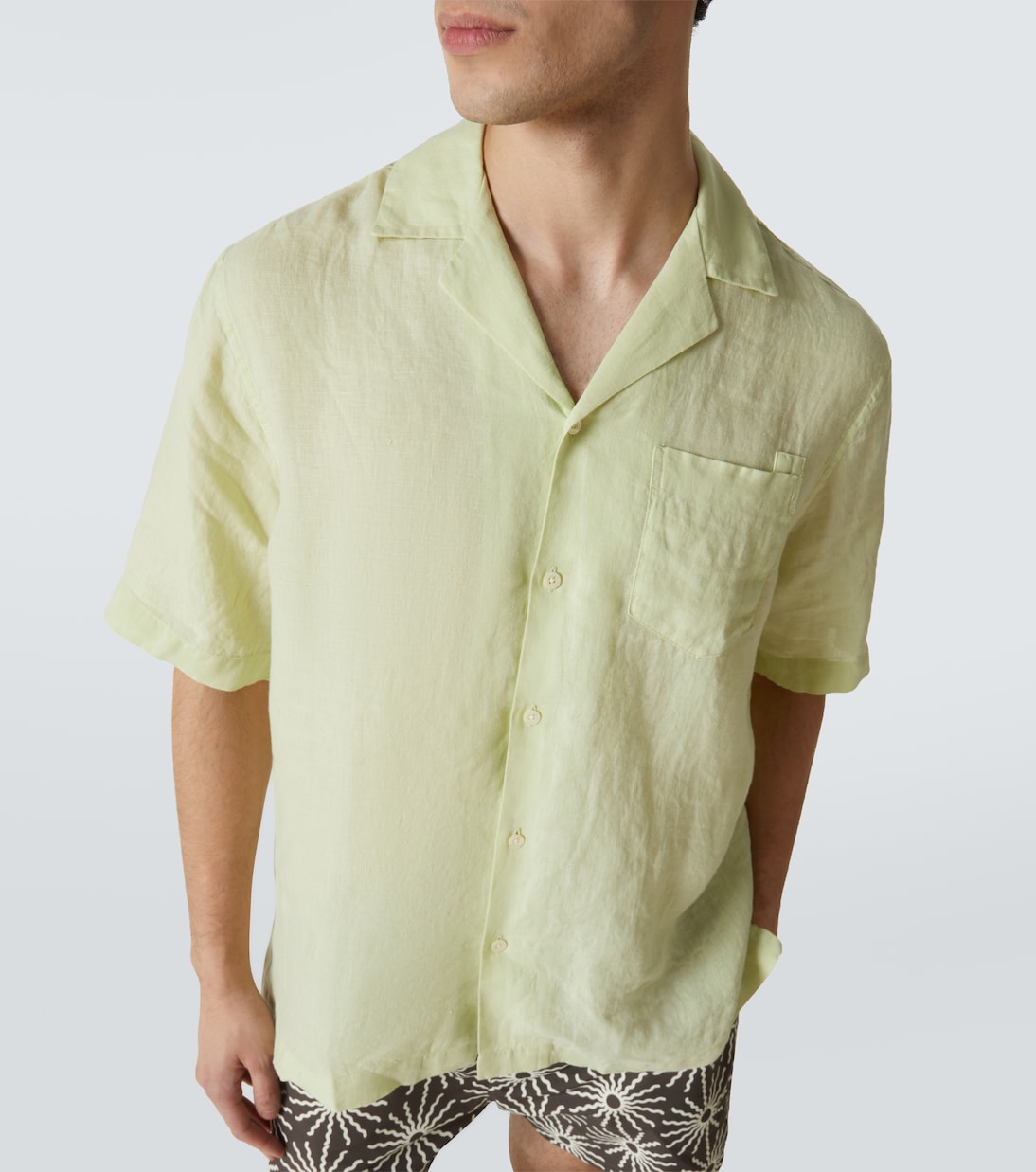 Camicia bowling Angelo in lino | Frescobol Carioca