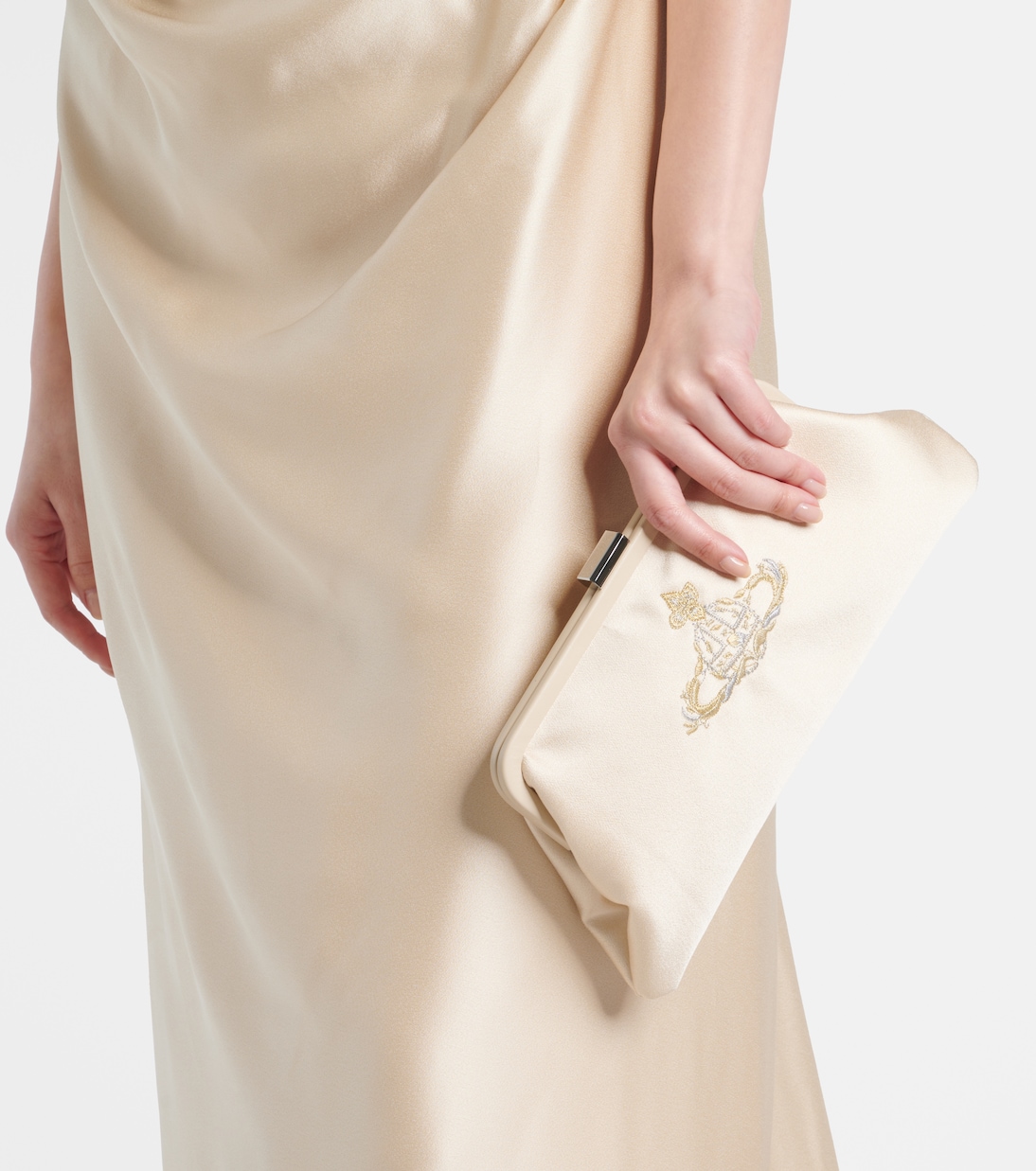 Pochette Dorothy brodée en satin | Vivienne Westwood
