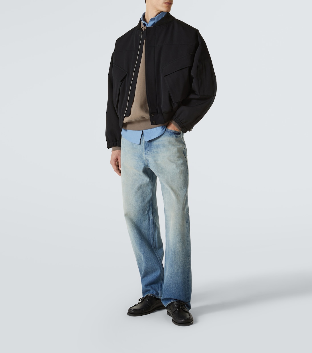 Blouson in gabardine di lana | Auralee