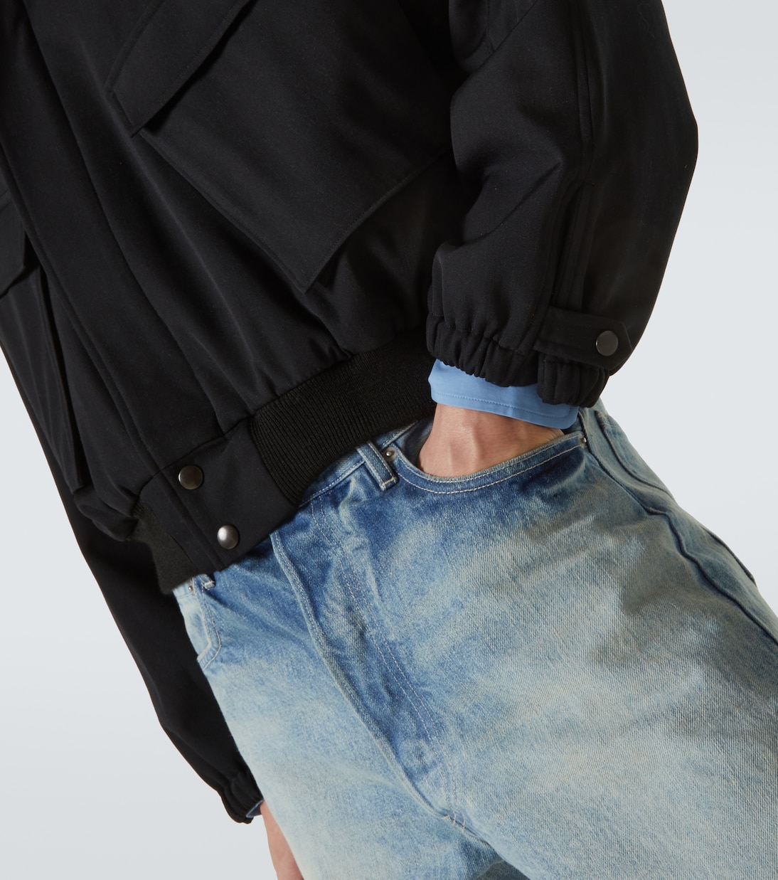 Blouson in gabardine di lana | Auralee