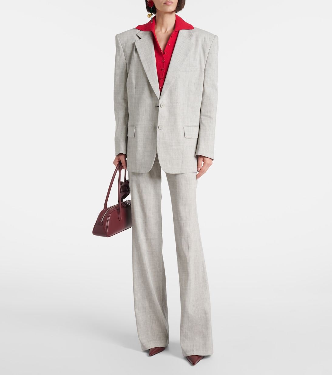 Blazer oversize en lin et laine | Magda Butrym